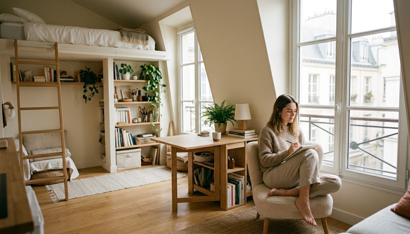 L’art caché d’optimiser un petit espace pour construire un studio lumineux